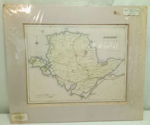 Beautiful Anglesey Ynys Môn Wales antique map