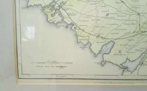 Beautiful Anglesey Ynys Môn Wales antique map