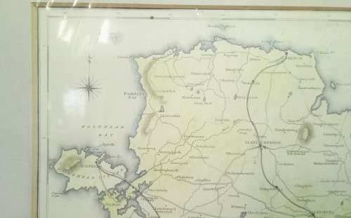 Beautiful Anglesey Ynys Môn Wales antique map