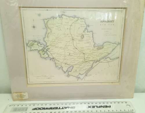 Beautiful Anglesey Ynys Môn Wales antique map