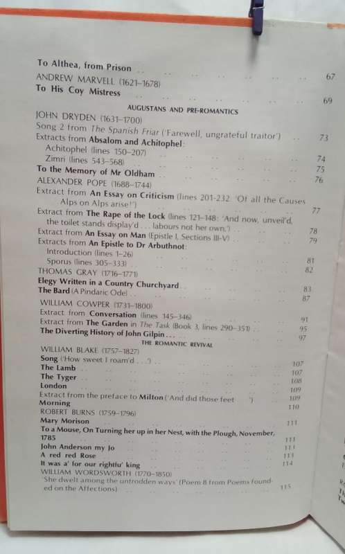 The Living Tradition: an anthology of English Verse 1340-1940 Tyfield, Nicol, Rumboli 1979