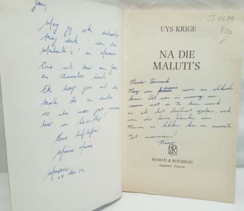 Na die Maluti`s - Uys Krige