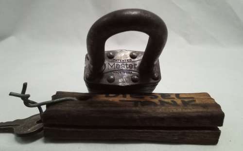 Vintage Padlock -  Master no.1 with (lion) key