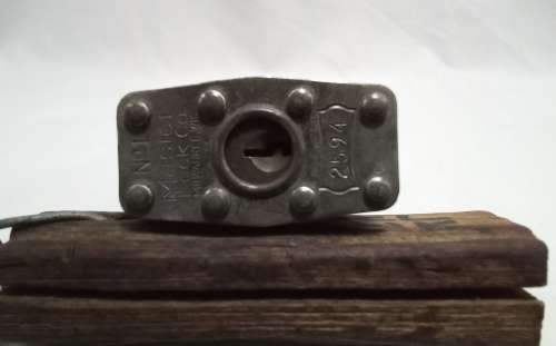 Vintage Padlock -  Master no.1 with (lion) key