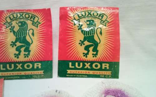 6 Vintage Luxor 100CP single tie gas mantles