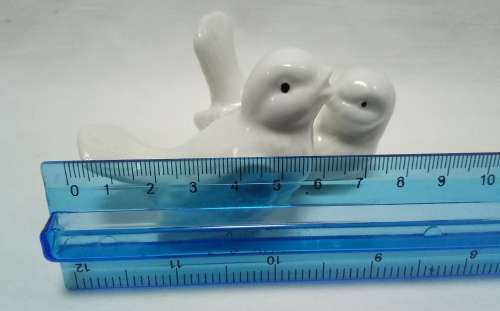 Cute Vintage pair of little white doves