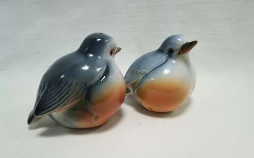 Exquisitely beautiful Vintage Robin salt and pepper set