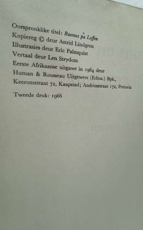 Rasmus en die Boemelaar / Astrid Lindgren