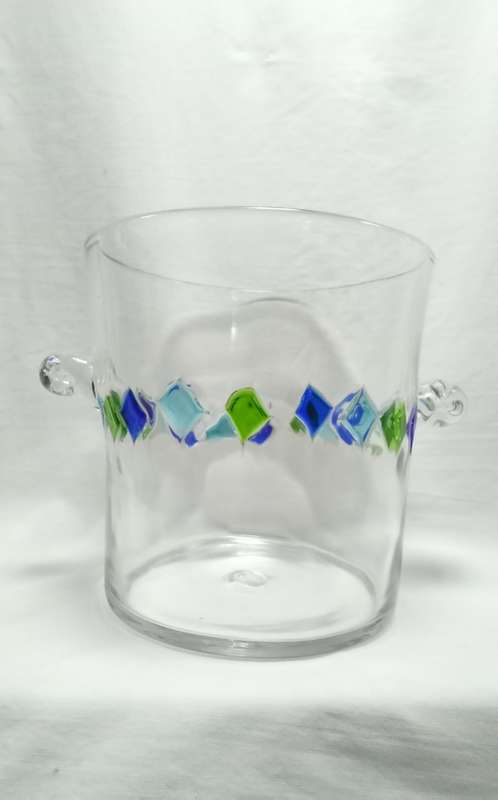 Beautiful glass ice bucket/wine cooler