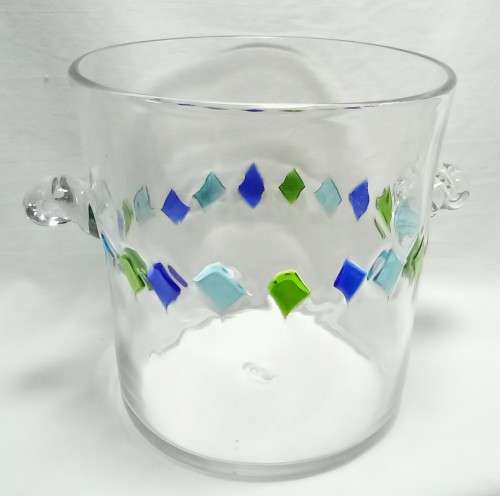 Beautiful glass ice bucket/wine cooler