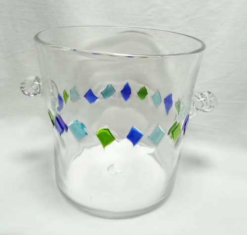 Beautiful glass ice bucket/wine cooler