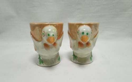 The cutest two vintage egg cups
