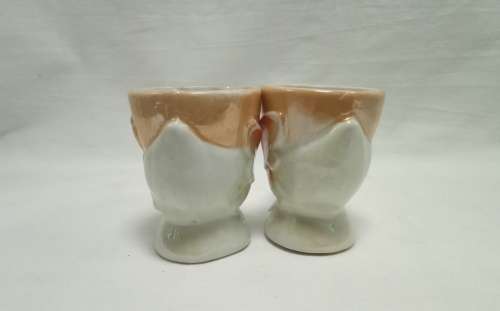 The cutest two vintage egg cups