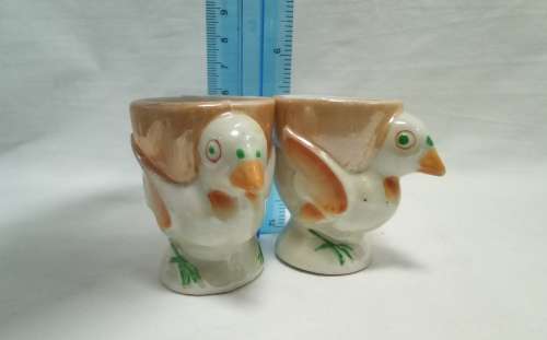 The cutest two vintage egg cups