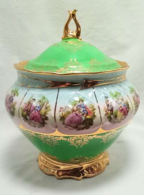 Exquisite heavily gilded soup tureen from Brazil