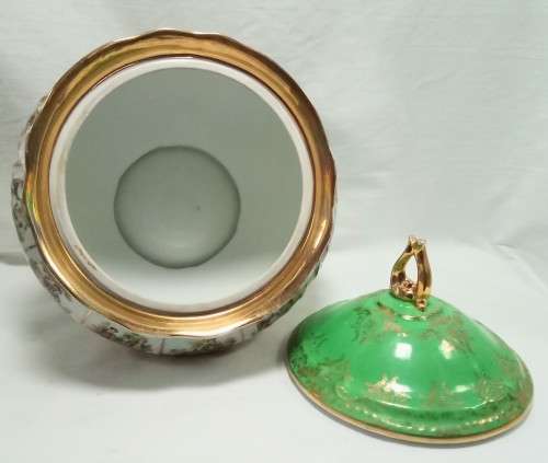 Exquisite heavily gilded soup tureen from Brazil