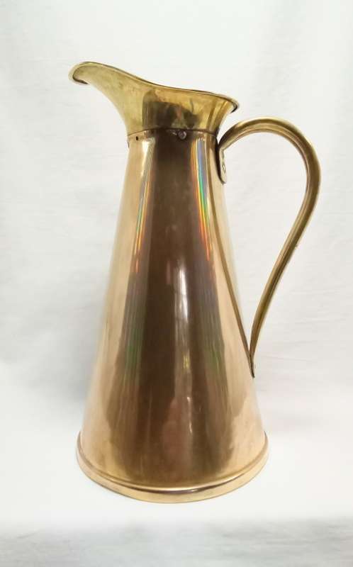 Stunning Joseph Sankey & Sons solid brass jug