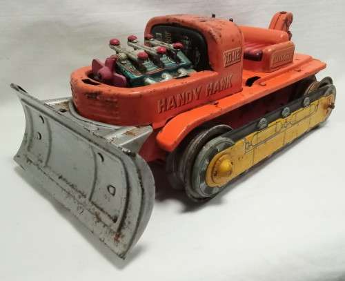 1950`-60`s Handy Hank Bulldozer tin toy