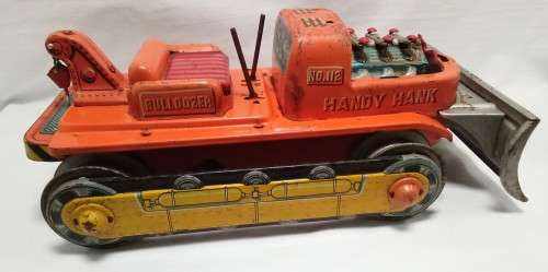 1950`-60`s Handy Hank Bulldozer tin toy