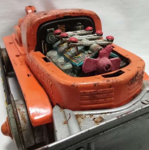 1950`-60`s Handy Hank Bulldozer tin toy