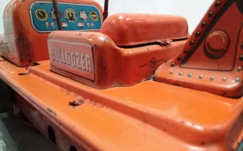 1950`-60`s Handy Hank Bulldozer tin toy