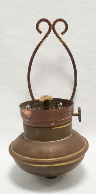 Very cute vintage small wall hanging paraffin lamp