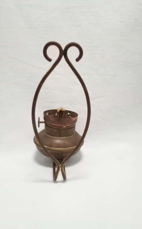Very cute vintage small wall hanging paraffin lamp