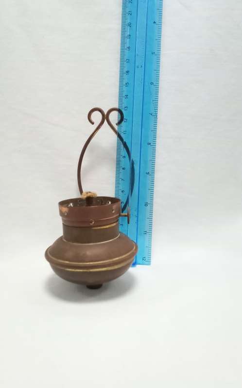 Very cute vintage small wall hanging paraffin lamp