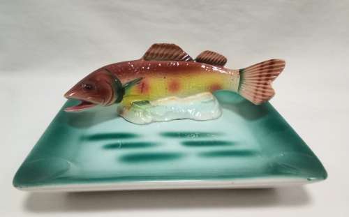 Lovely vintage ashtray with fish