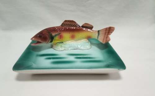 Lovely vintage ashtray with fish