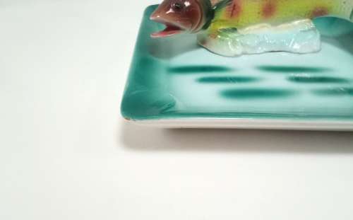 Lovely vintage ashtray with fish