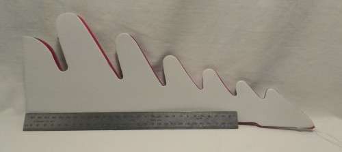 Large paper fold up Christmas tree - Red