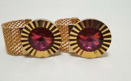 Stunning vintage gold dress jewellery cufflinks
