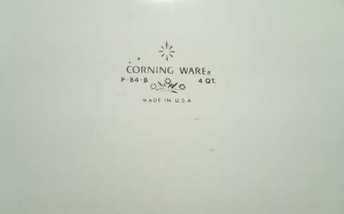 Very large Vintage Corning ware P-84-B, 4 quart lidded dish