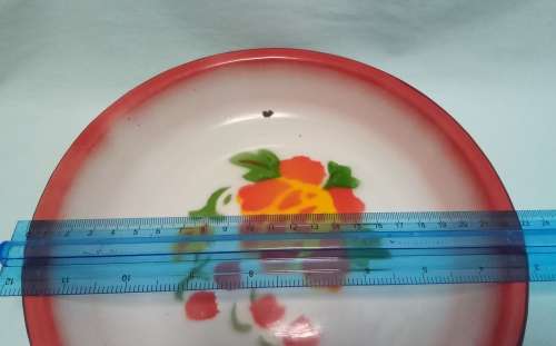 Beautiful Vintage enamel plate
