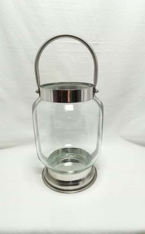 Pretty large glass candle lantern