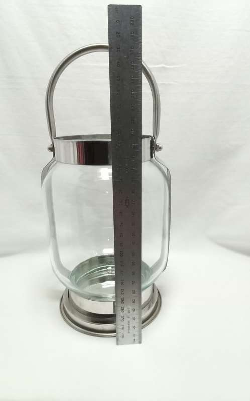 Pretty large glass candle lantern