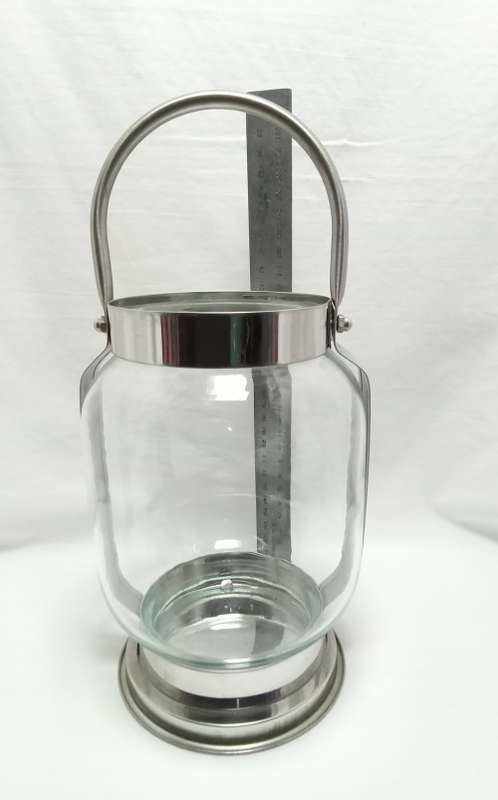 Pretty large glass candle lantern
