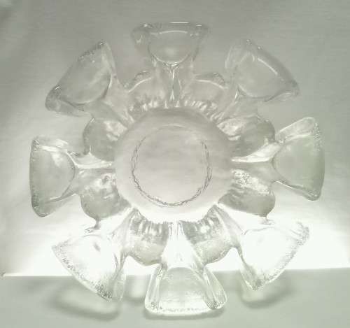 Vintage Humppila (Finland) Art glass bowl
