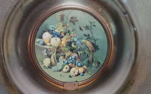 Lovely large vintage 1960s Trafford plaque made in England `Fruits`