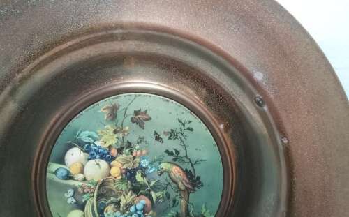 Lovely large vintage 1960s Trafford plaque made in England `Fruits`