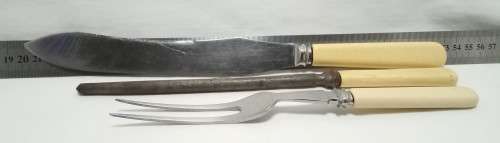 Vintage `bone handle` Cutlery - Carving set