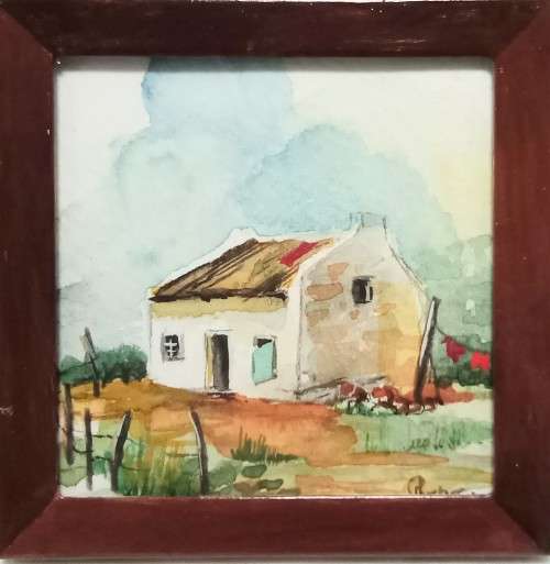 Two Beautiful original miniature watercolor paintings