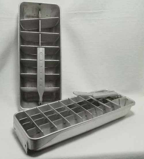 Two Vintage ice trays