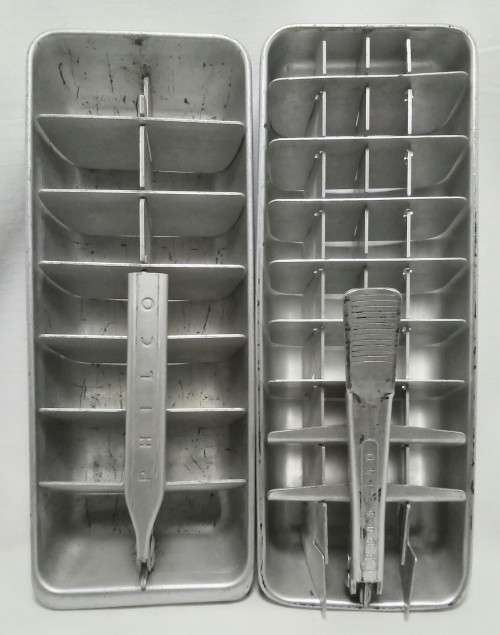 Two Vintage ice trays