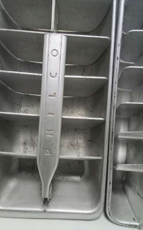 Two Vintage ice trays