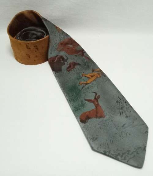 Very elegant Cravateur endangered wildlife tie - Buffalo