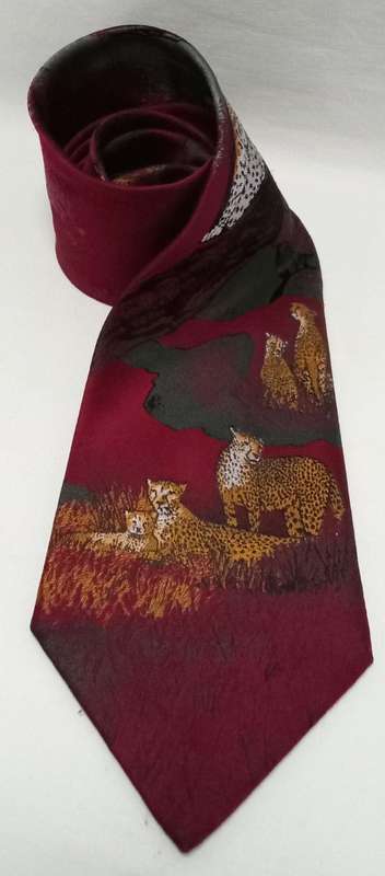 Cravateur endangered wildlife tie - Cheetahs
