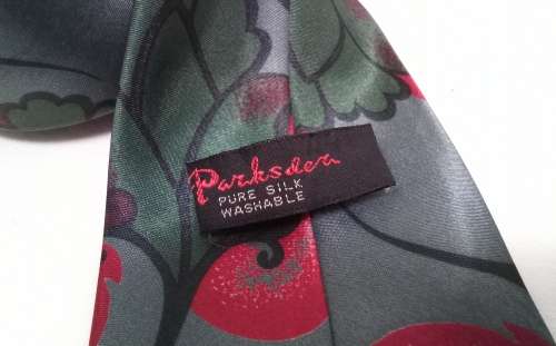 Parksdea pure silk tie - beautiful vibrant colours
