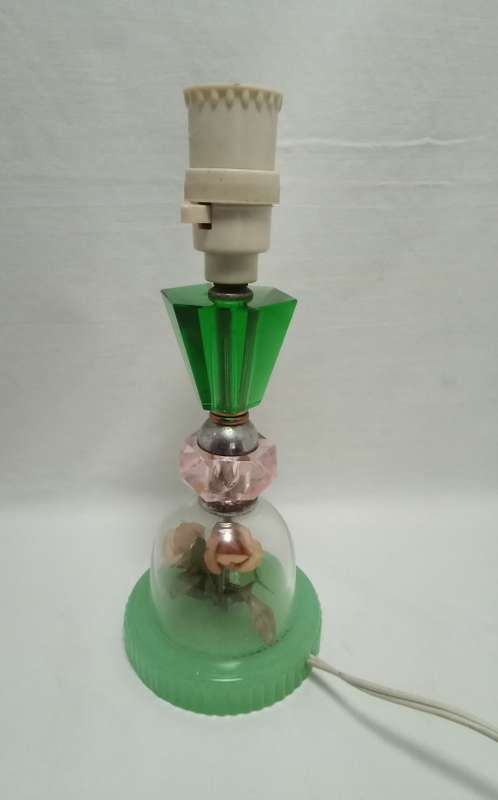 Circa 1960 or earlier art glass lamp base
